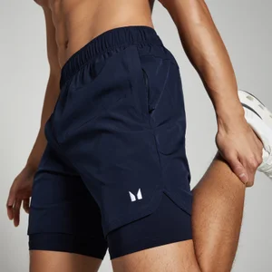 MP Men's 2-in-1 Training Shorts − muški šorts 2 u 1 − teget - Size XXS