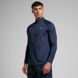 MP Men's Training 1/4 Zip − muška majica dugih rukava sa rajsferšlusom − teget - Size XXS