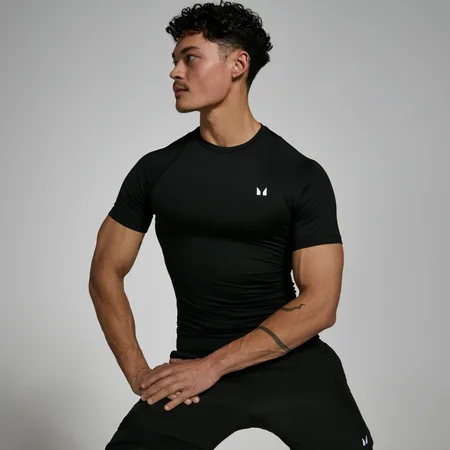 MP Men's Training Short Sleeve Baselayer − muška majica sa kratkim rukavima − crna