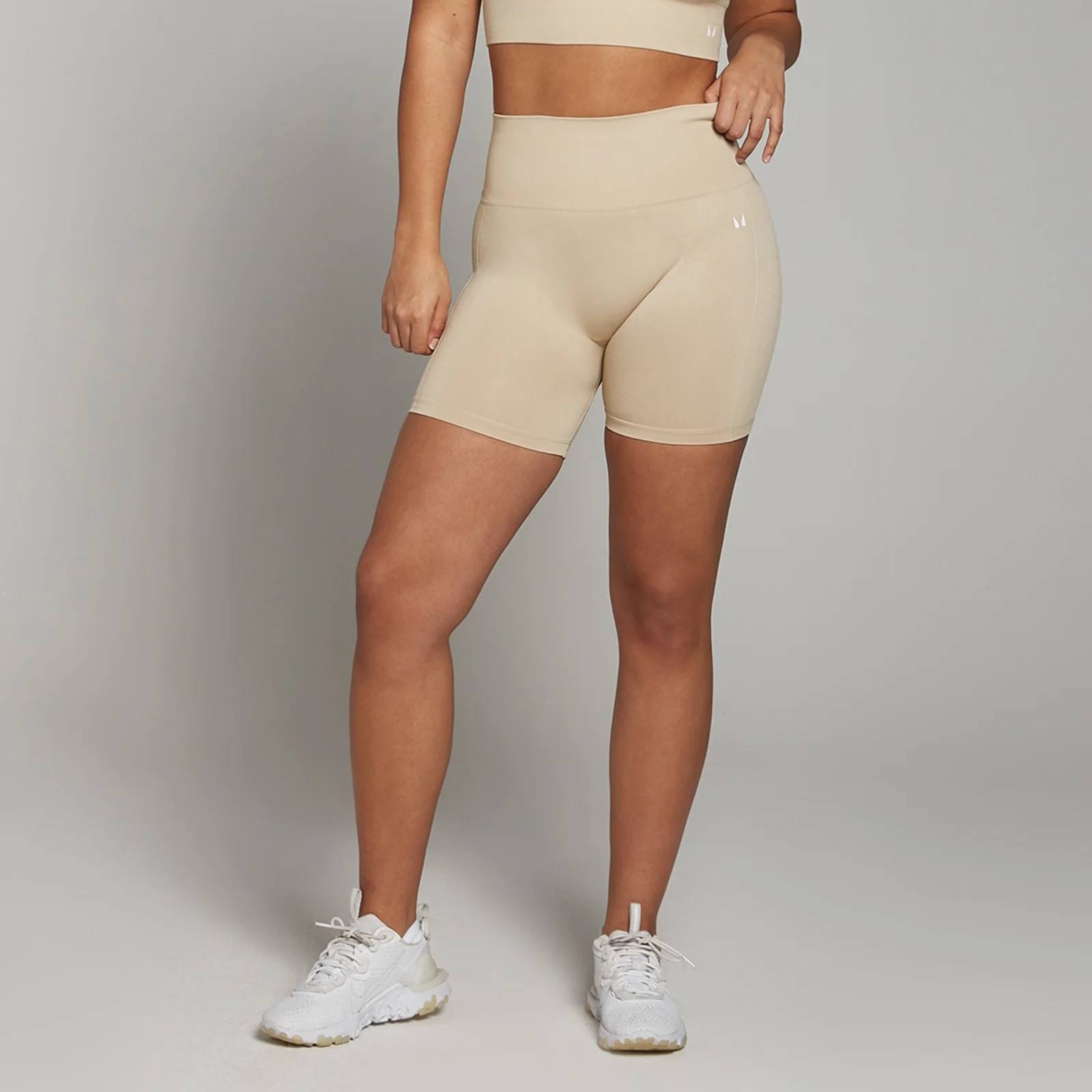 MP Women's Shape Seamless Cycling Shorts − ženski biciklistički šorts − boja peska - XS Slika 1