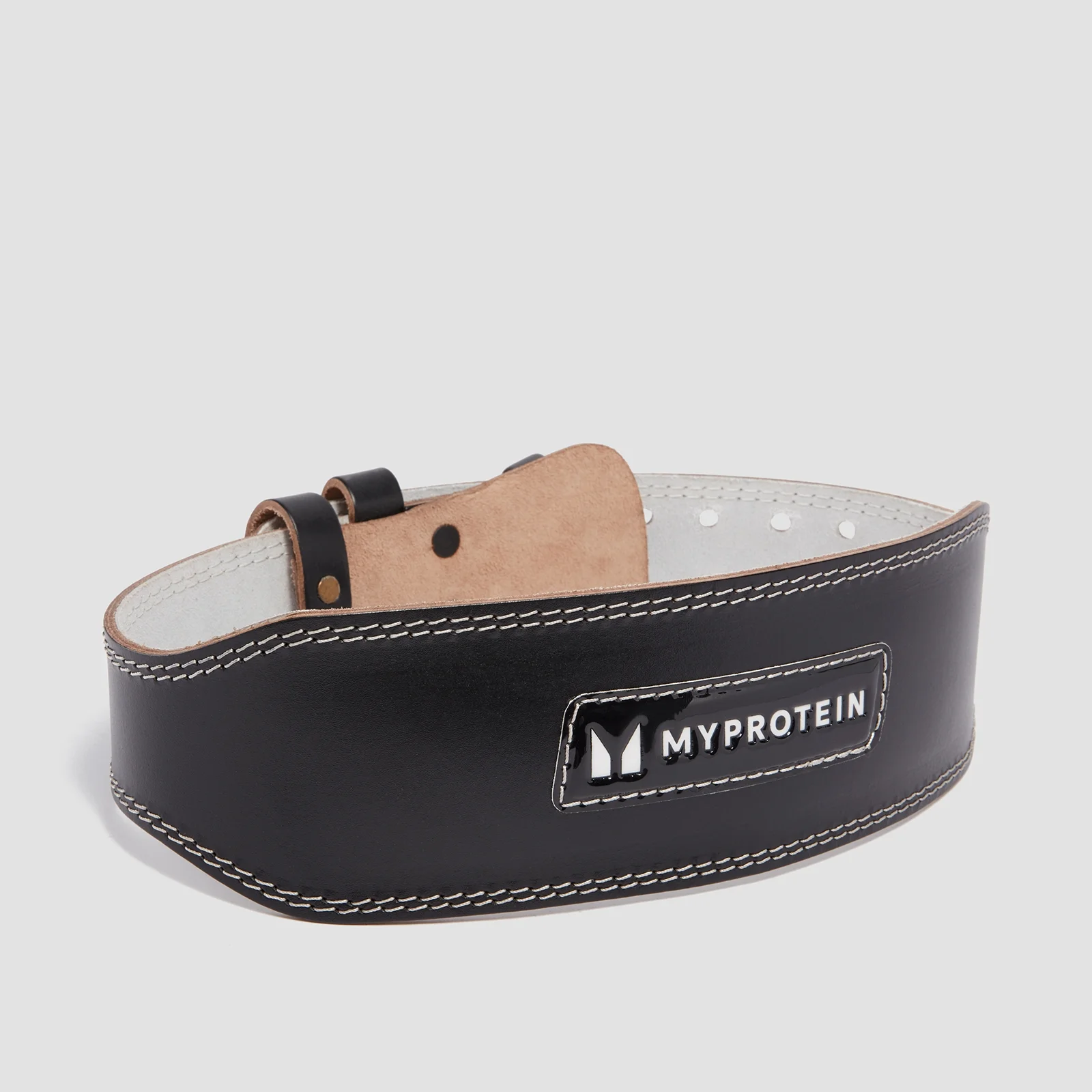 Myprotein Leather Lifting Belt - kožni pojas za dizanje tegova - crni - Small (23-32 Inch) Slika 1