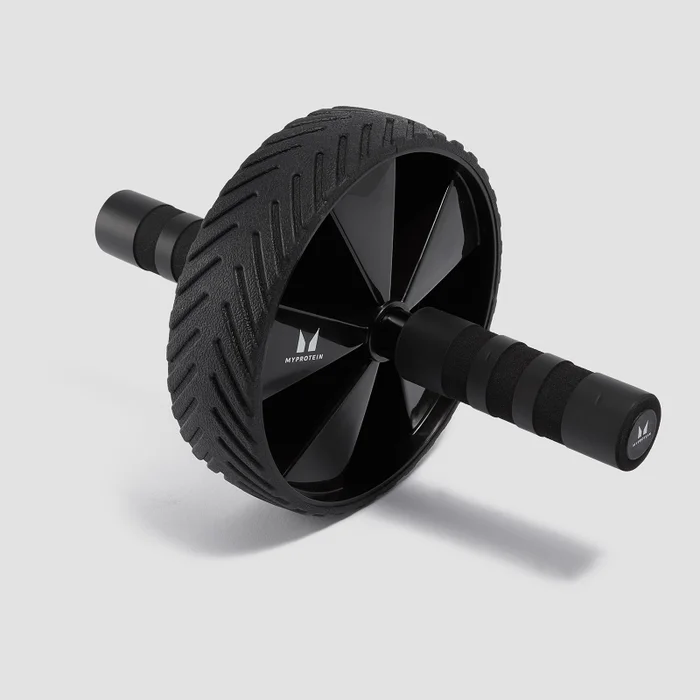 Myprotein Ab Roller & Mat Set - valjak za trbušnjake - crni