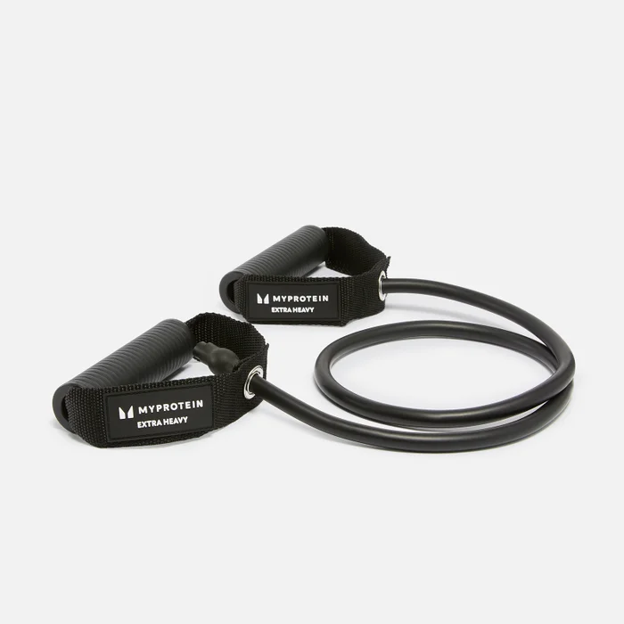 Myprotein Resistance Band With Handles - ekspander sa rukohvatima (ekstra teško opterećenje) - crni