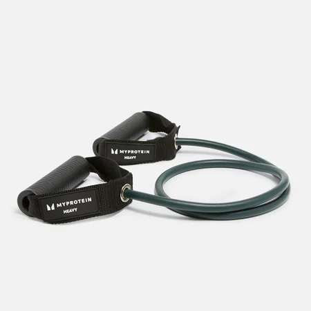 Myprotein Resistance Band With Handles - ekspander sa rukohvatima (teško opterećenje) - grafit-sivi
