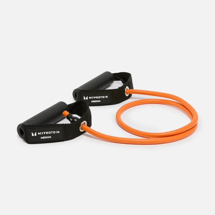 Myprotein Resistance Band With Handles - ekspander sa rukohvatima (srednje opterećenje) - tamnonarandžasti