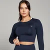MP Women's Shape Seamless Long Sleeve Crop Top − ženska majica sa dugim rukavima − teget