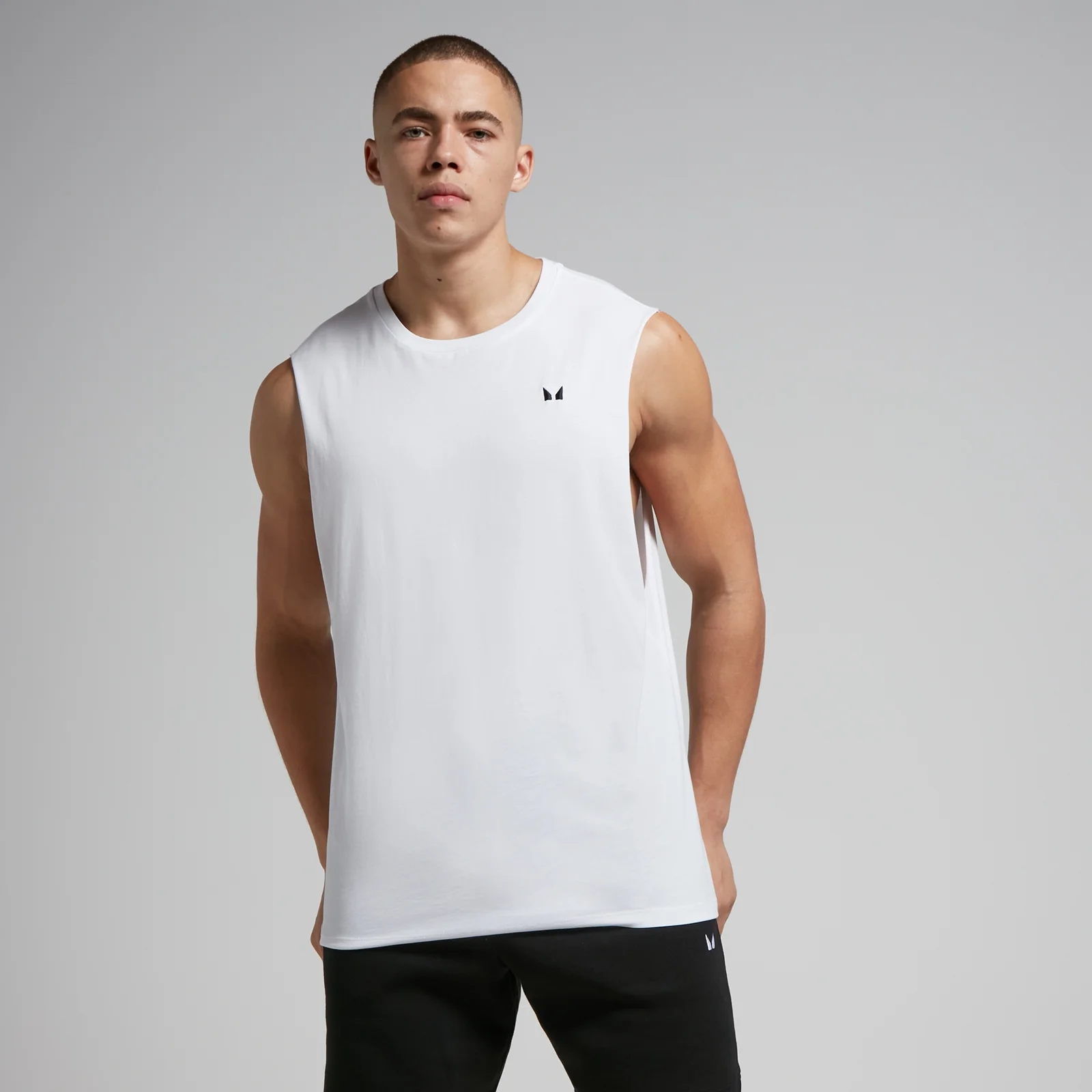 MP Men's Rest Day Drop Armhole Tank Top − muška majica bez rukava − bela - XXS Slika 1