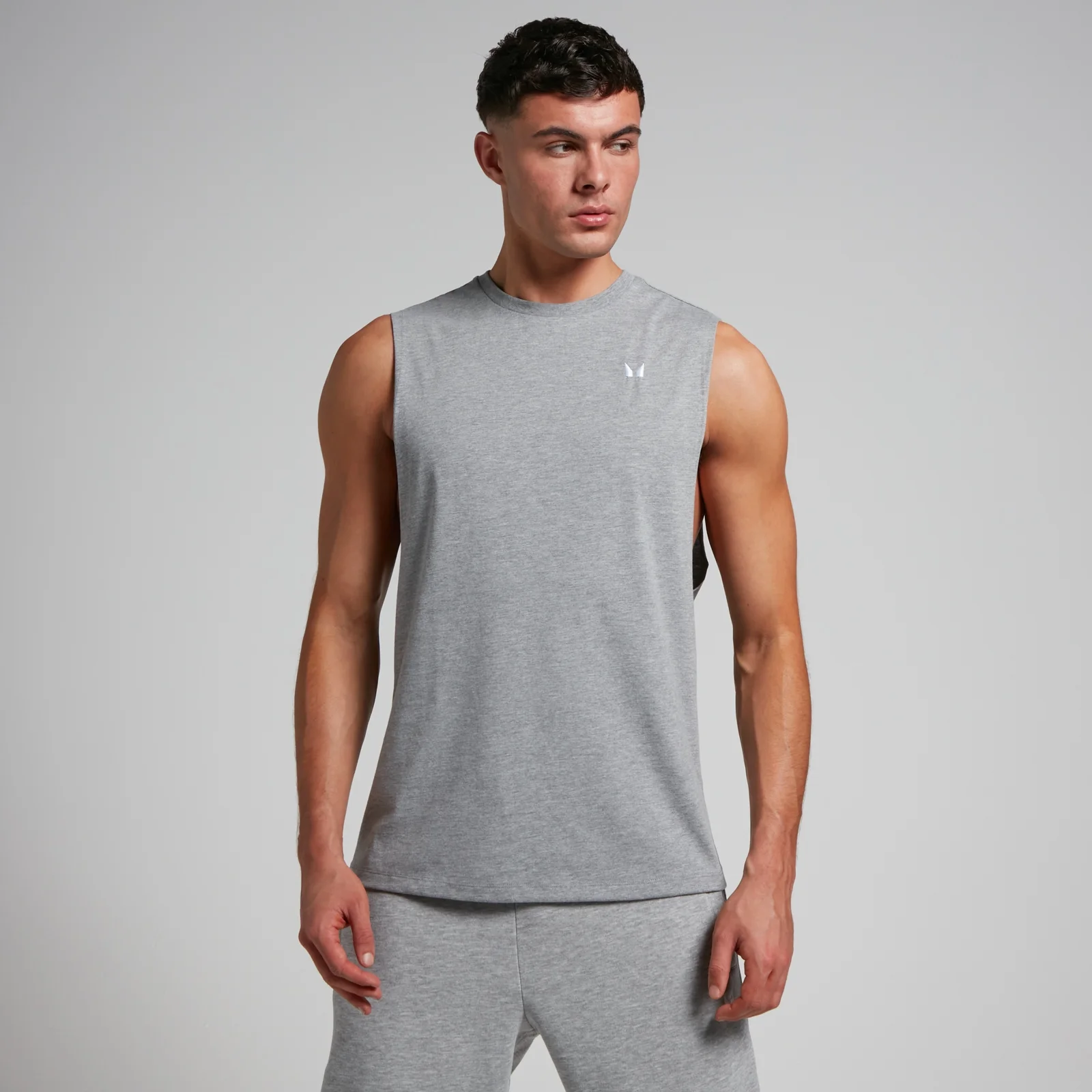 MP Men's Rest Day Drop Armhole Tank Top − muška majica bez rukava − sivi melanž - XXS Slika 1