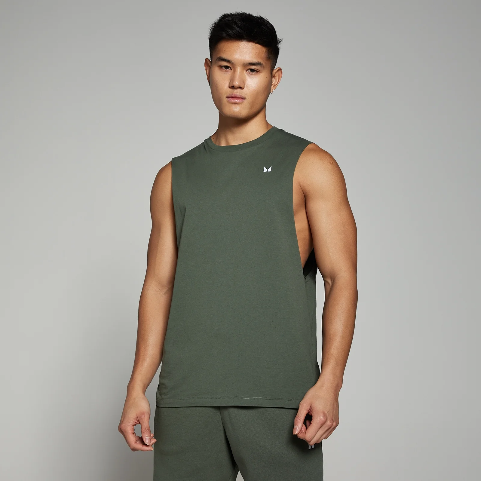 MP Men's Rest Day Drop Armhole Tank Top − muška majica bez rukava − sivozelena - XS Slika 1