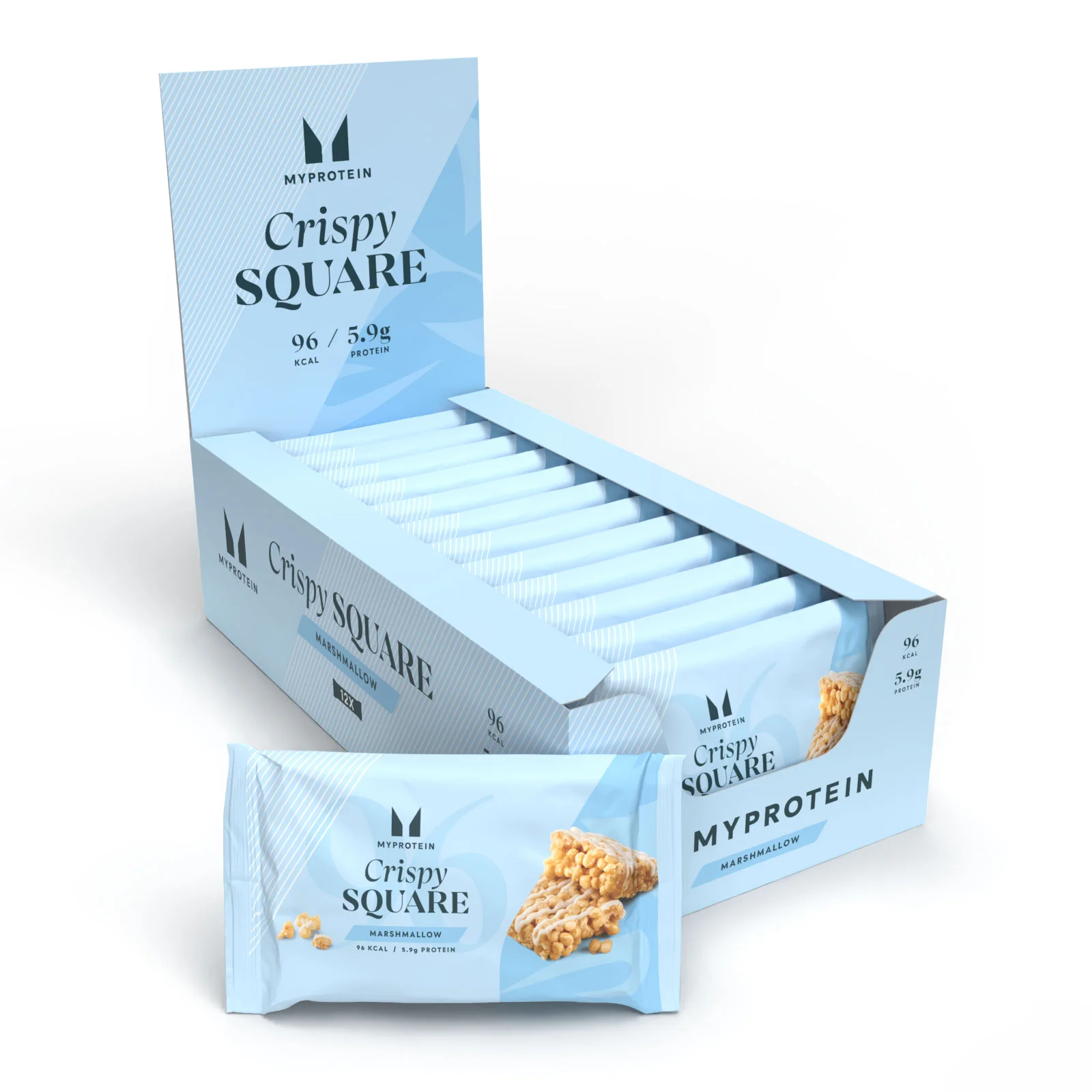 Crispy Square - 12 x 30g - Marshmallow Slika 1