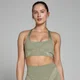 MP Women's Tempo Ultra Geometric Seamless Sports Bra − ženski sportski grudnjak − sivobež