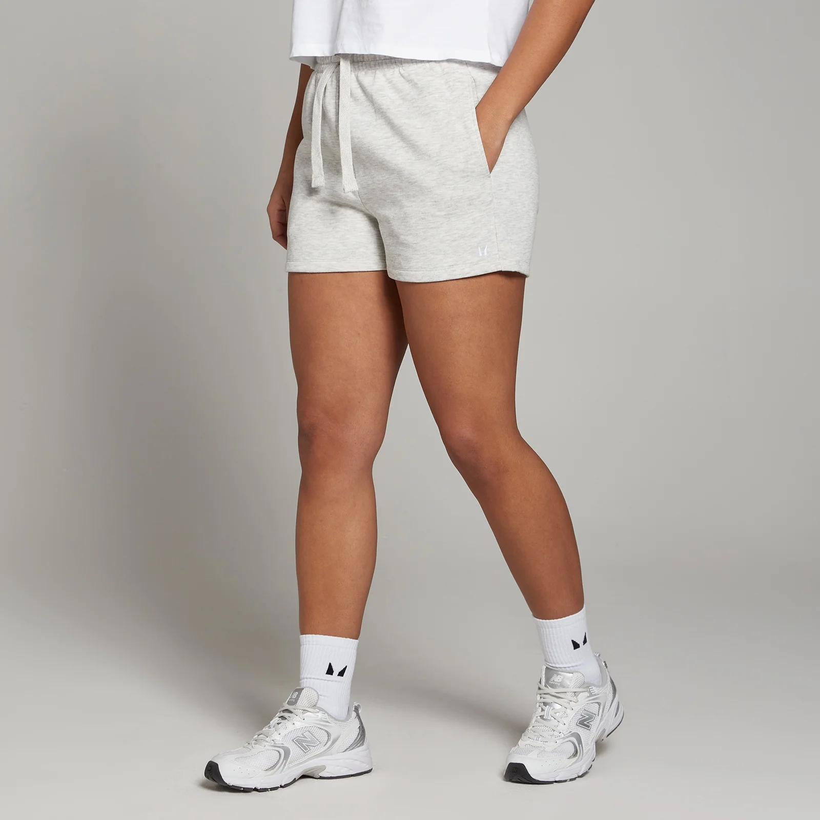 MP Women's Basics Shorts − ženski šorts − svetlosivi melanž - L Slika 1