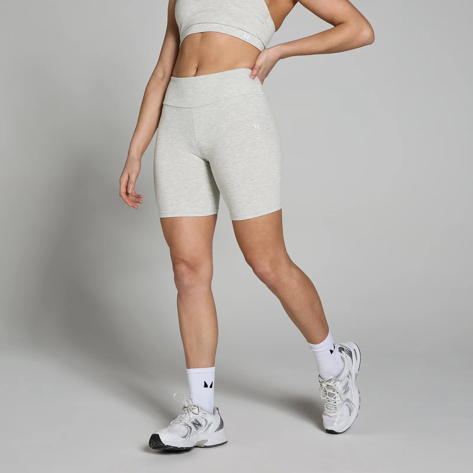 MP Women's Basics Cycling Shorts − ženski biciklistički šorts − svetlosivi melanž - XXS Slika 1