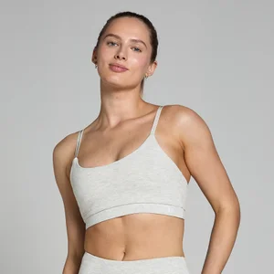 MP Women's Basics Bra − ženski grudnjak − svetlosivi melanž - Size XXS