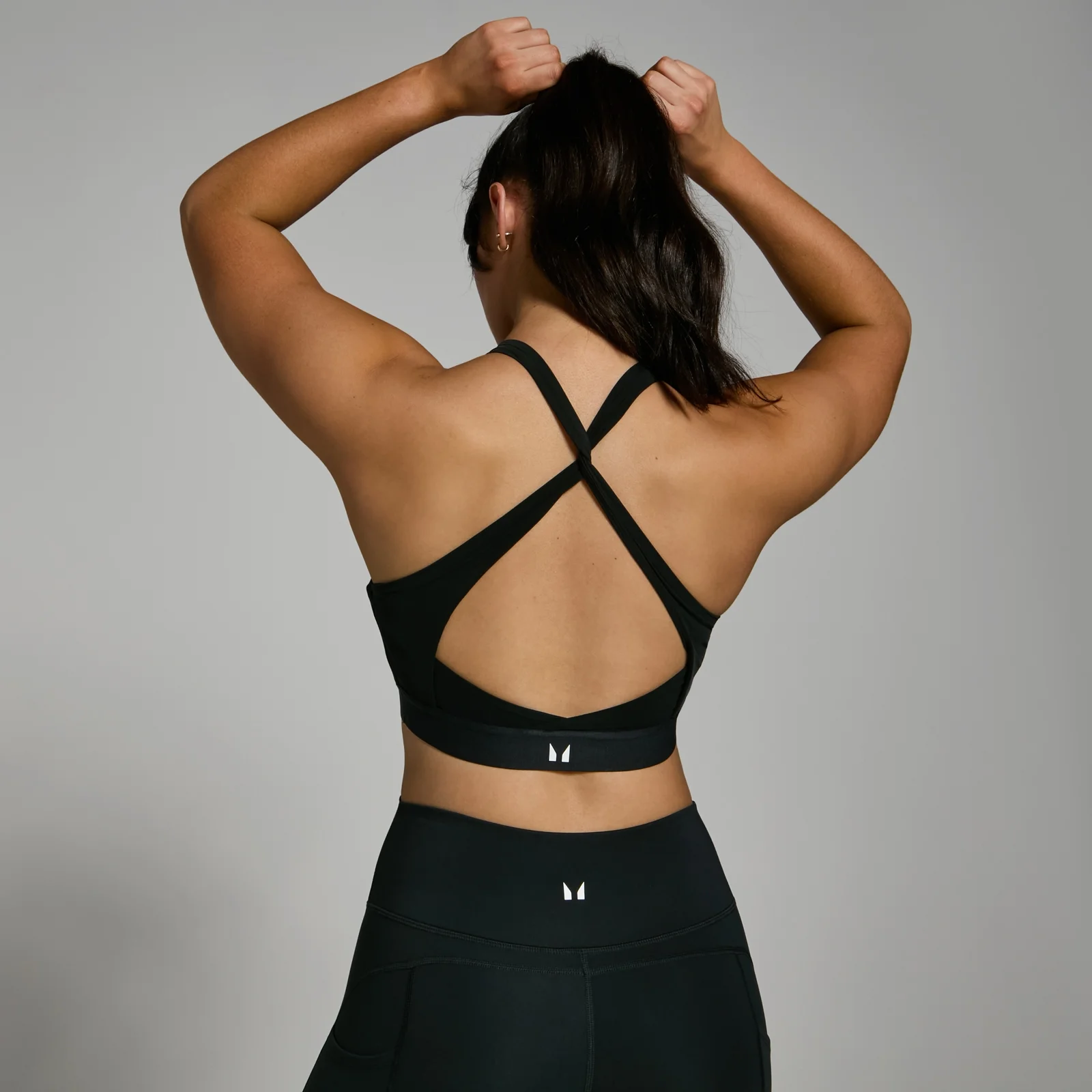 MP Women's Power Cross Back Sports Bra - sportski grudnjak - crni - XXS Slika 1