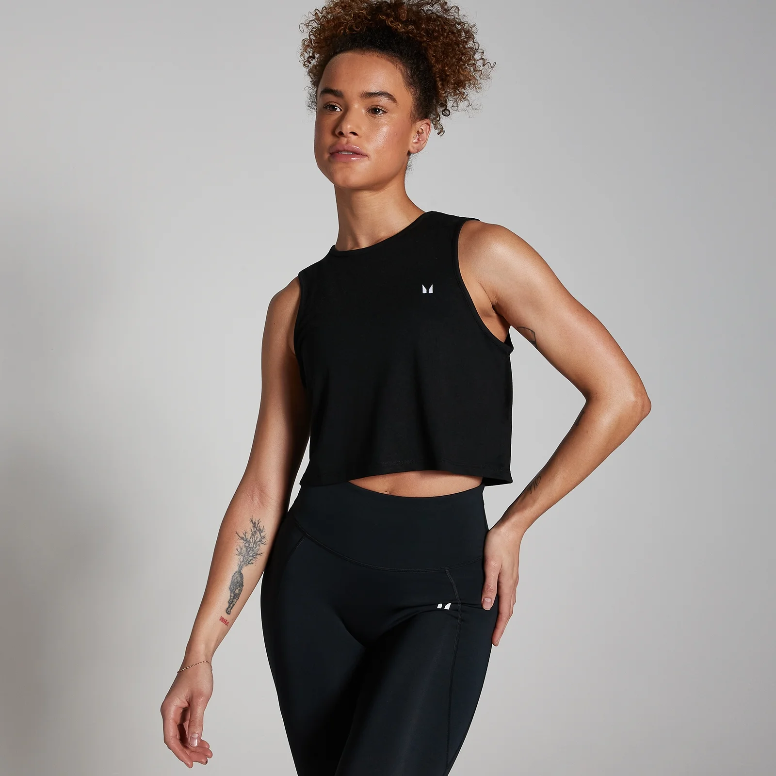 MP Women's Training Cropped Vest - ženska majica bez rukava - crna - XS Slika 1