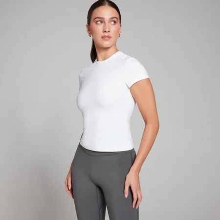 MP Women's Tempo Body Fit Short Sleeve T-Shirt − ženska majica − bela