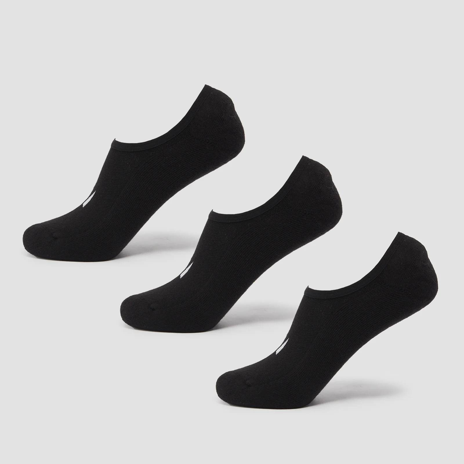 MP Unisex Invisible Socks (3 Pack) - Black - UK 6-8 Slika 1