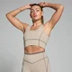 MP Women's Tempo Contrast Texture Sports Bra - ženski sportski grudnjak - kašmir