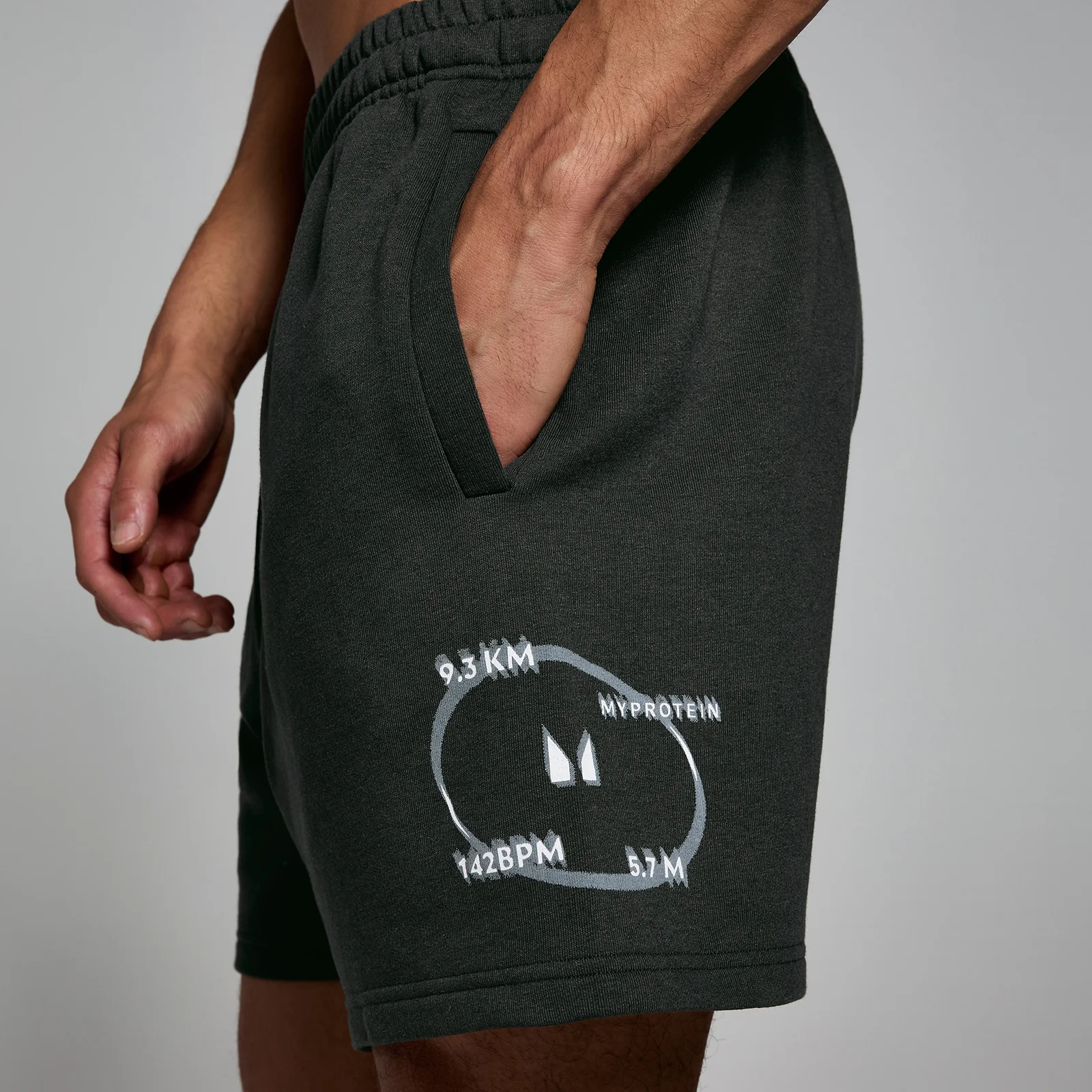 MP Men's Tracking Graphic Sweatshorts - muški šorts - isparanocrni - M Slika 1