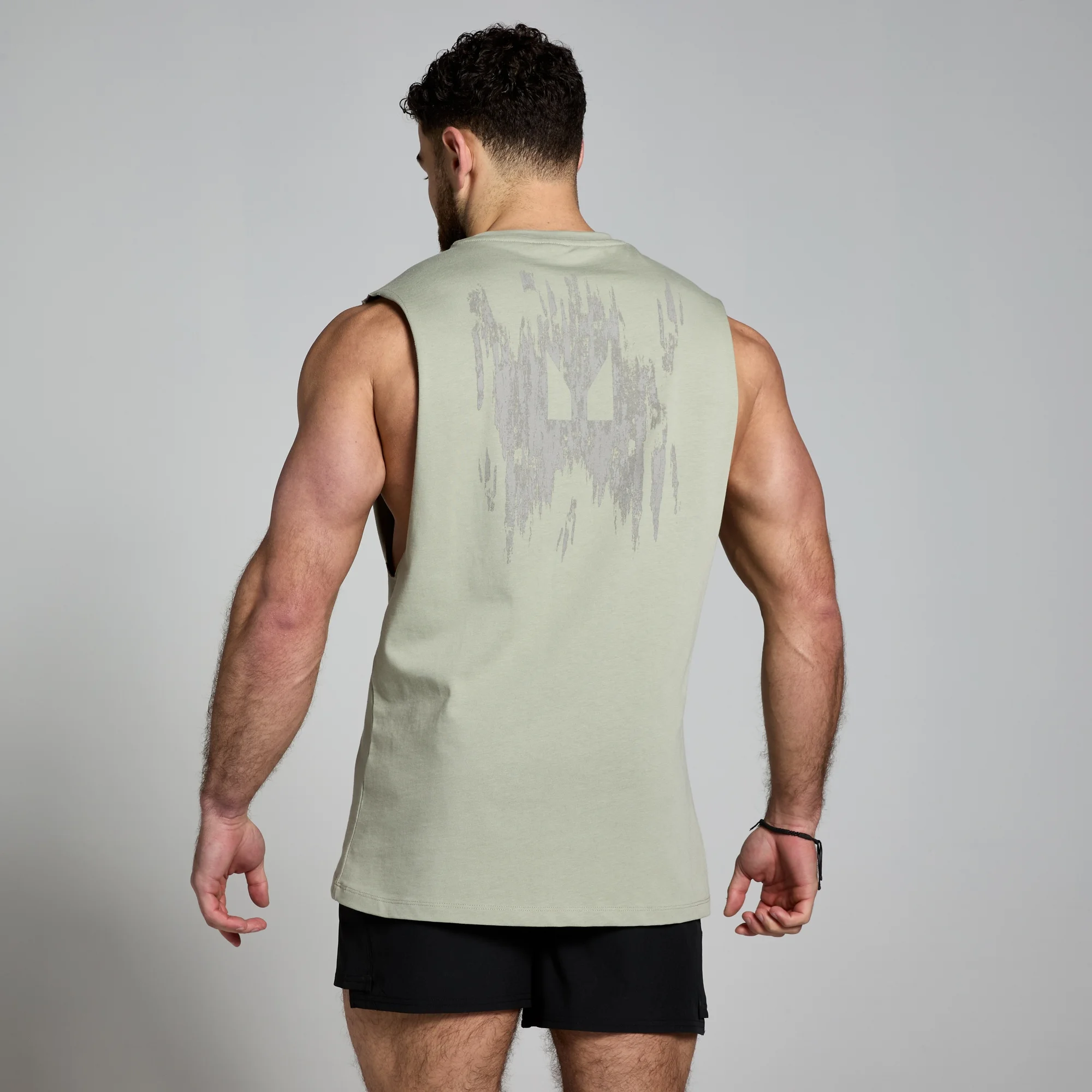 MP Men's Clay Graphic Tank - Sea Grass - XS Slika 1