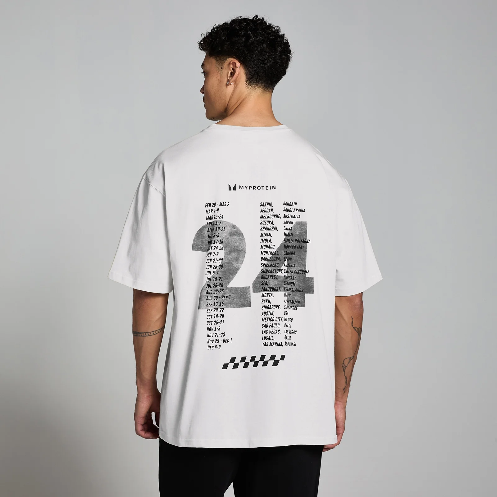 MP Race Day Graphic T-Shirt - Natural Cream - XXS-XS Slika 1