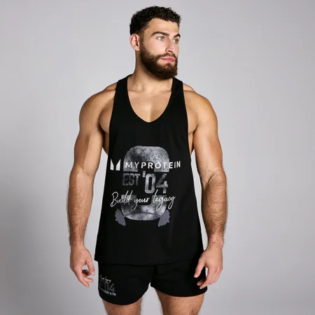 MP Men's Origin Graphic Stringer - Black