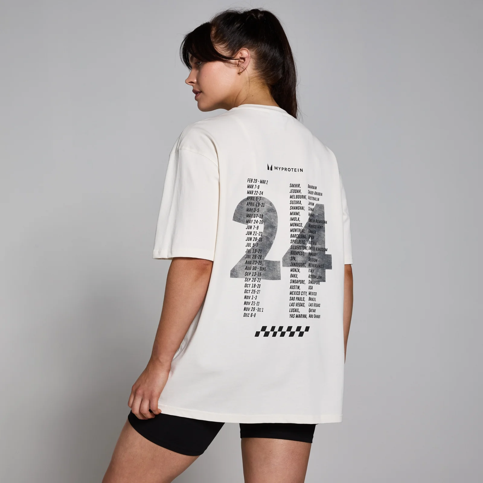 MP Race Day Graphic T-Shirt - Natural Cream - XXS-XS Slika 1