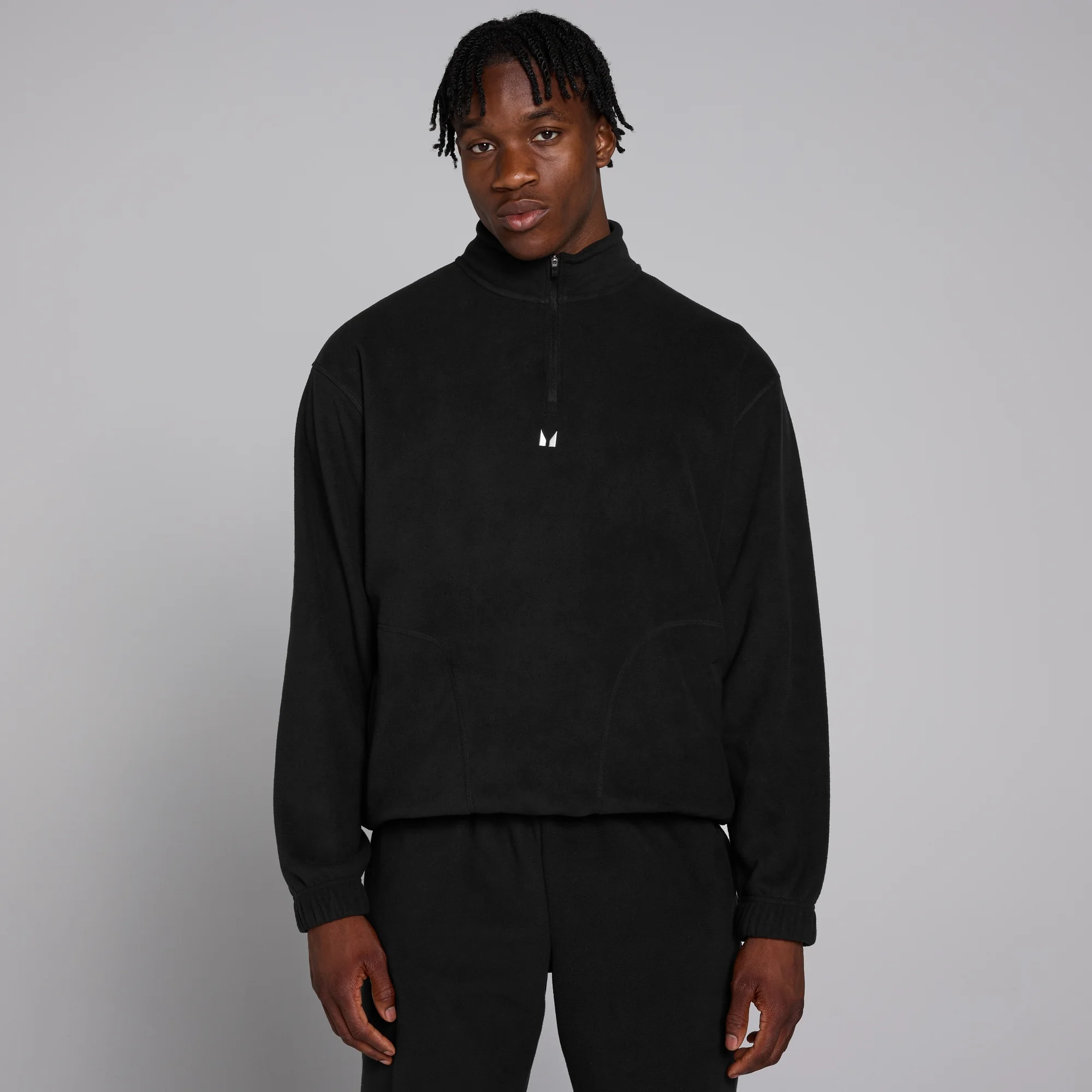 MP Men's 1/4 Zip Fleece - muška bluza sa dugim rukavima - crna - S Slika 1