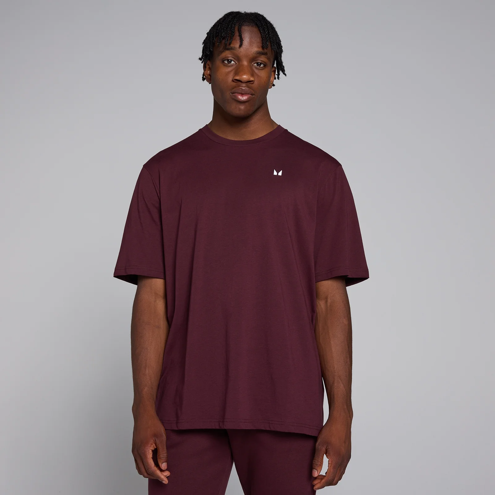MP Men's Rest Day Oversized T-Shirt - muška majica - tamnobordo - S Slika 1