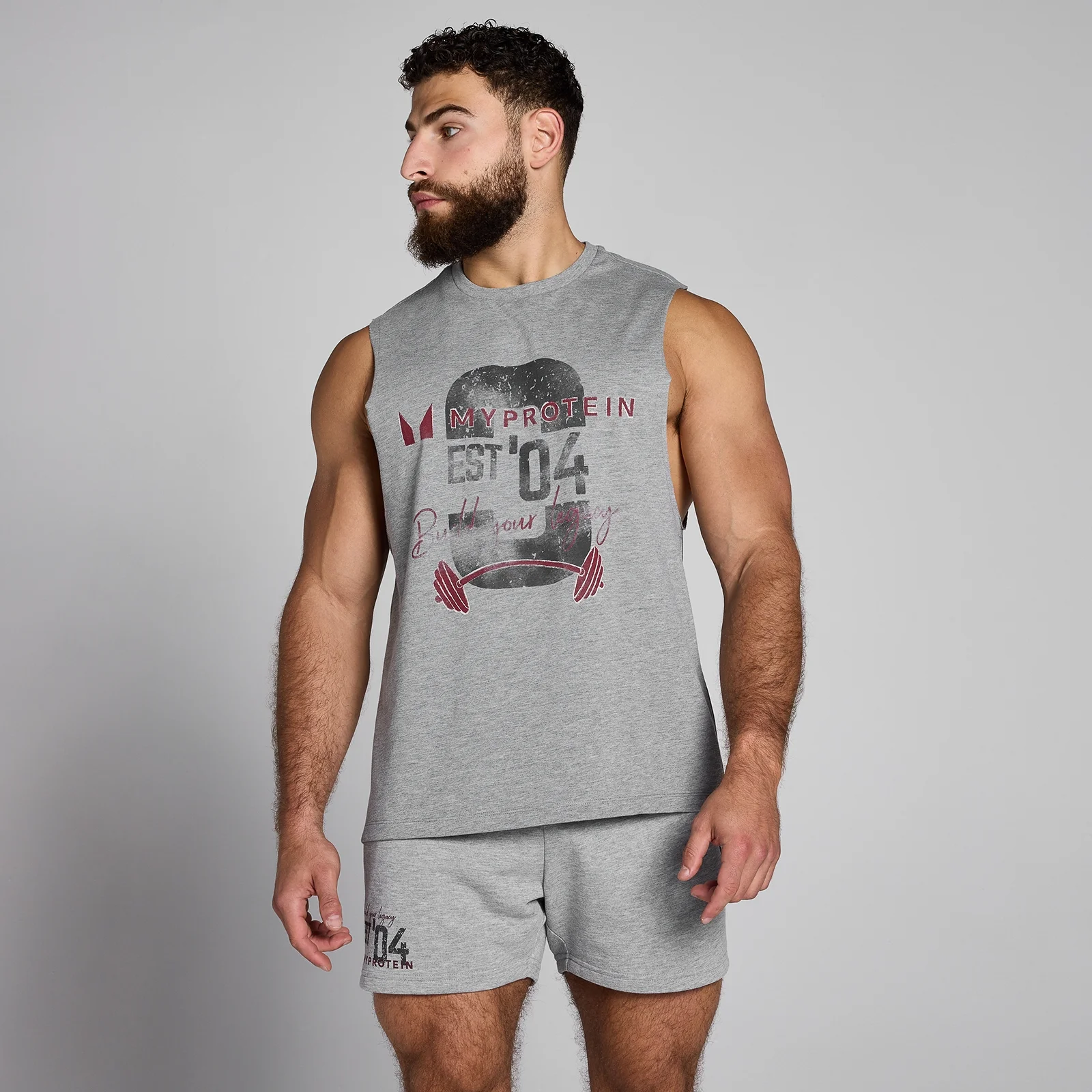MP Men's Origin Graphic Vest - muška majica bez rukava - sivi melanž - XS Slika 1