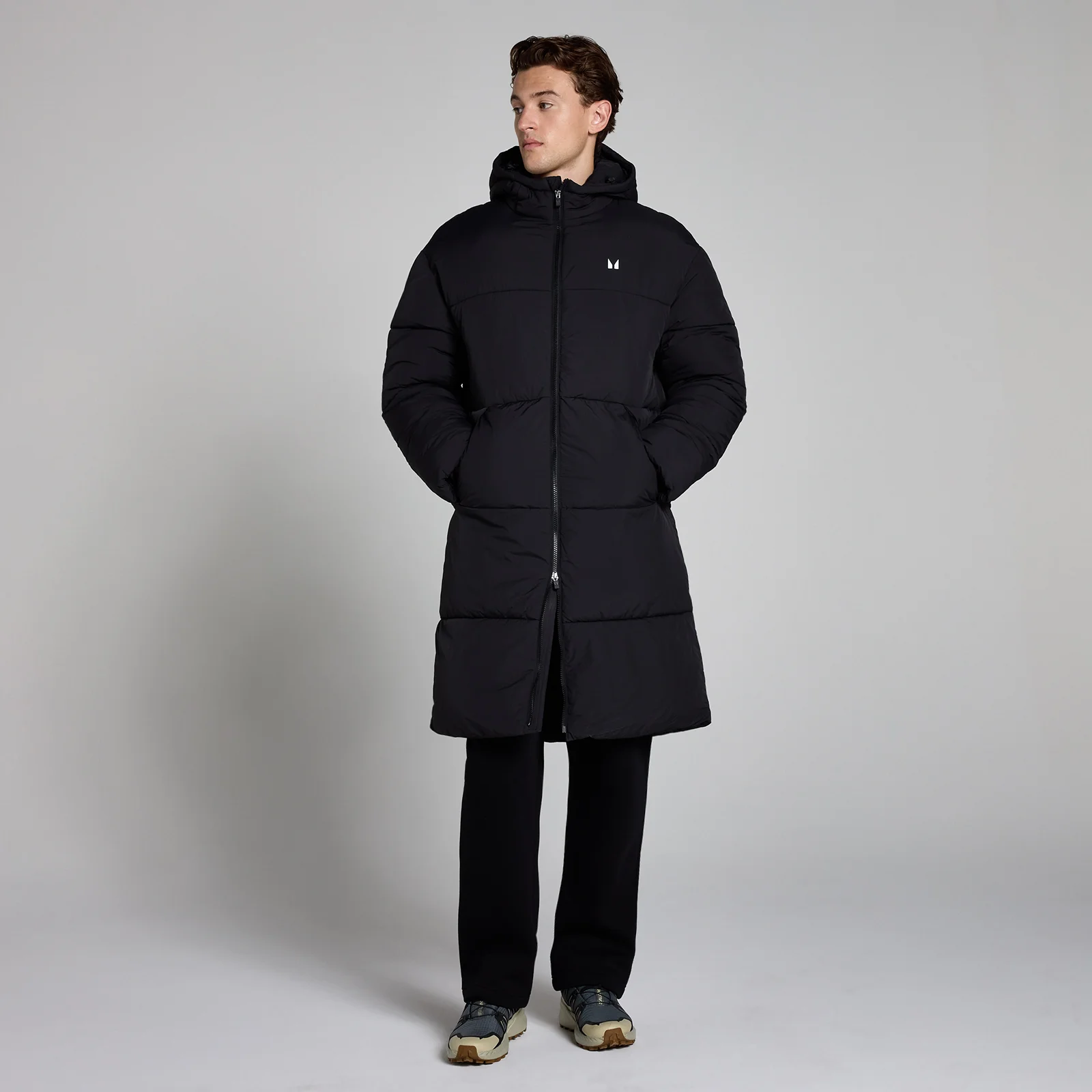 MP Men's Long Puffer Jacket - muška jakna - crna - XS Slika 1
