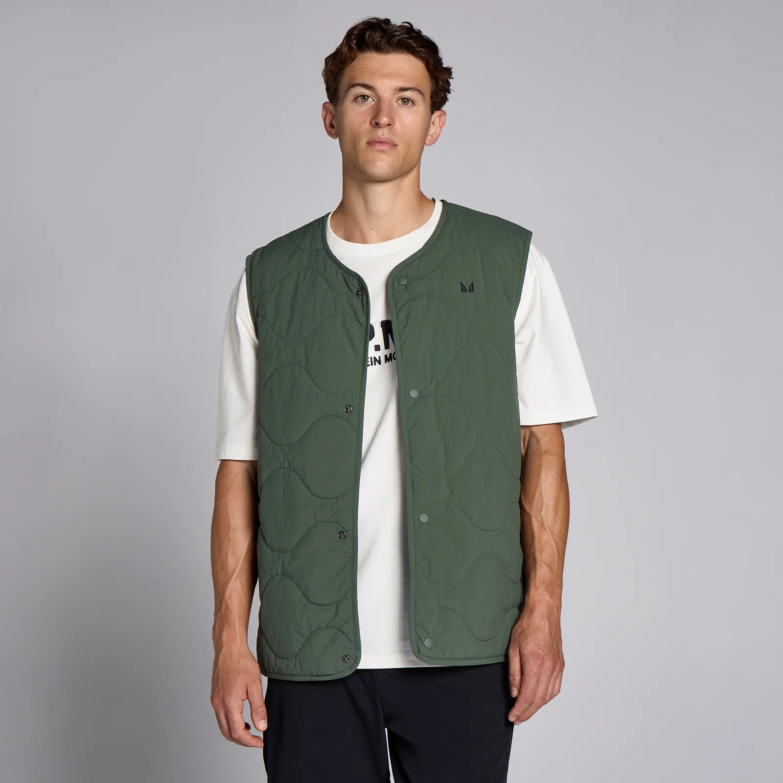 MP Men's Lifestyle Diamond Gilet - muški prsluk - sivozeleni - XL Slika 1