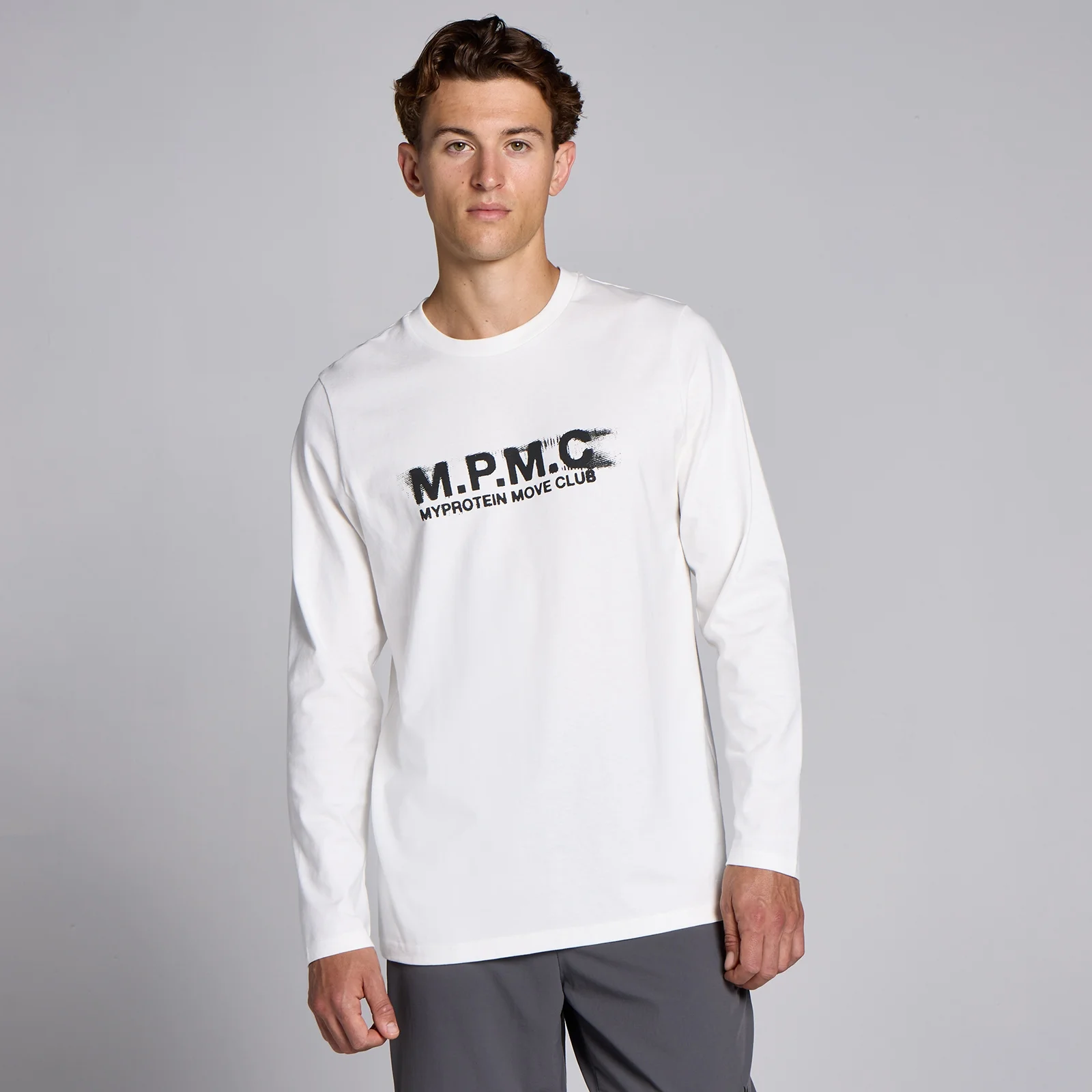 MP Men's Lifestyle Long Sleeve Top - muška majica sa dugim rukavima - bela - M Slika 1