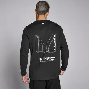 MP Men's Lifestyle Long Sleeve Top - muška majica sa dugim rukavima - crna - Size XS