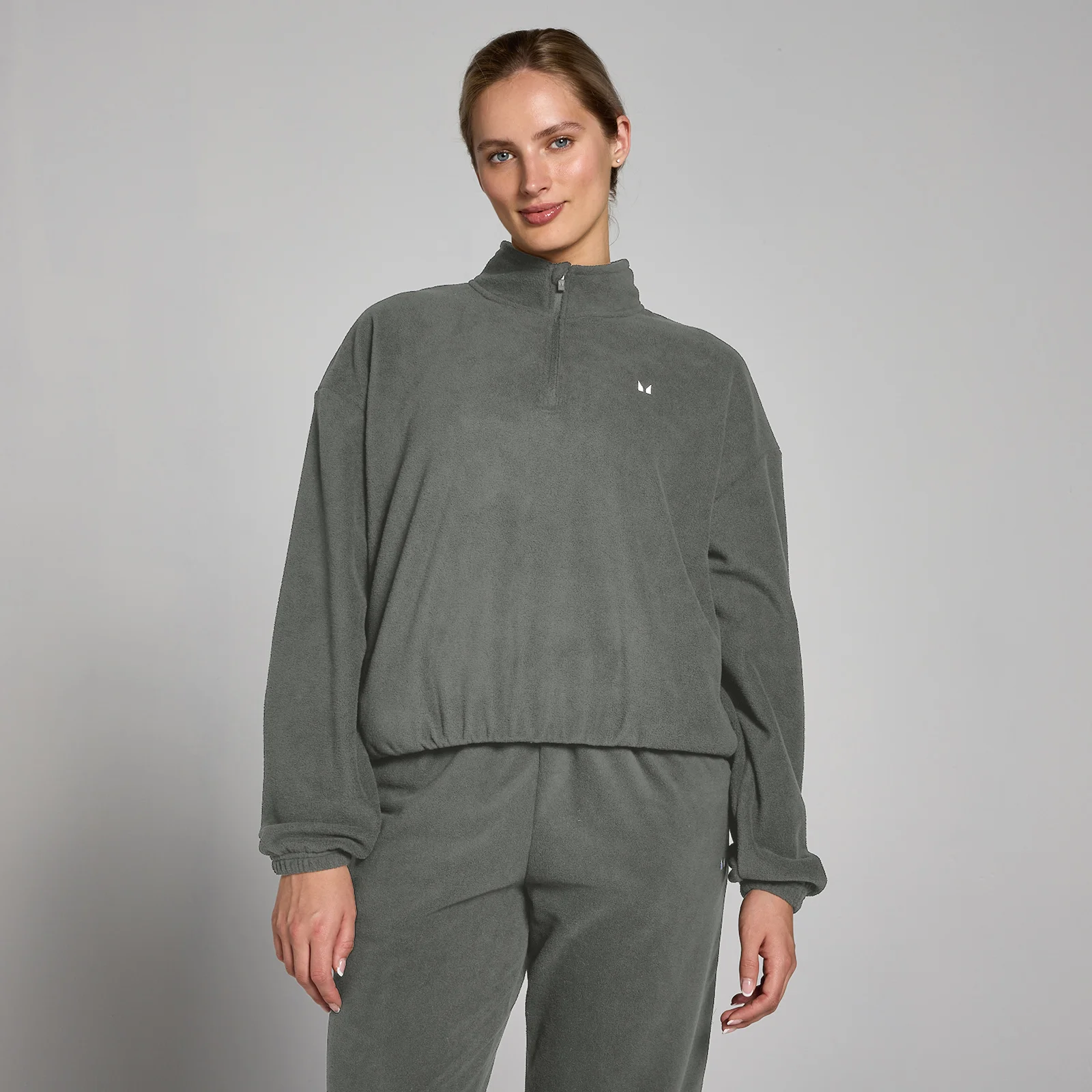 MP Women's Funnel Neck 1/4 Zip Fleece - ženska majica sa dugim rukavima - čeličnosiva - L Slika 1