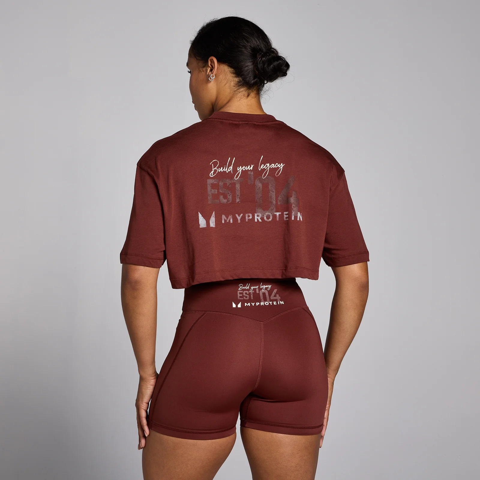 MP Women's Origin Crop Graphic T-Shirt - ženska majica sa kratkim rukavima - cigla-crvena - XS Slika 1