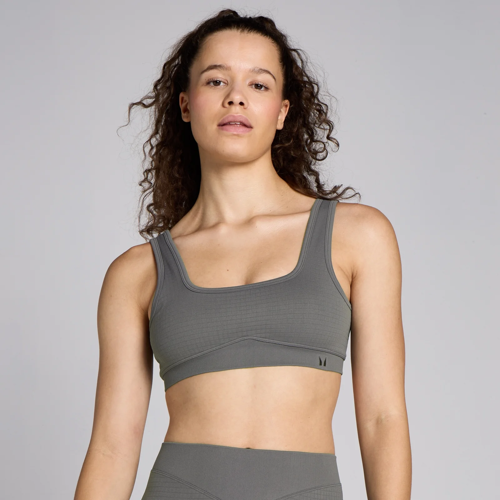 MP Women's Lifestyle Waffle Seamless Bra - ženski grudnjak - čeličnosivi - M Slika 1
