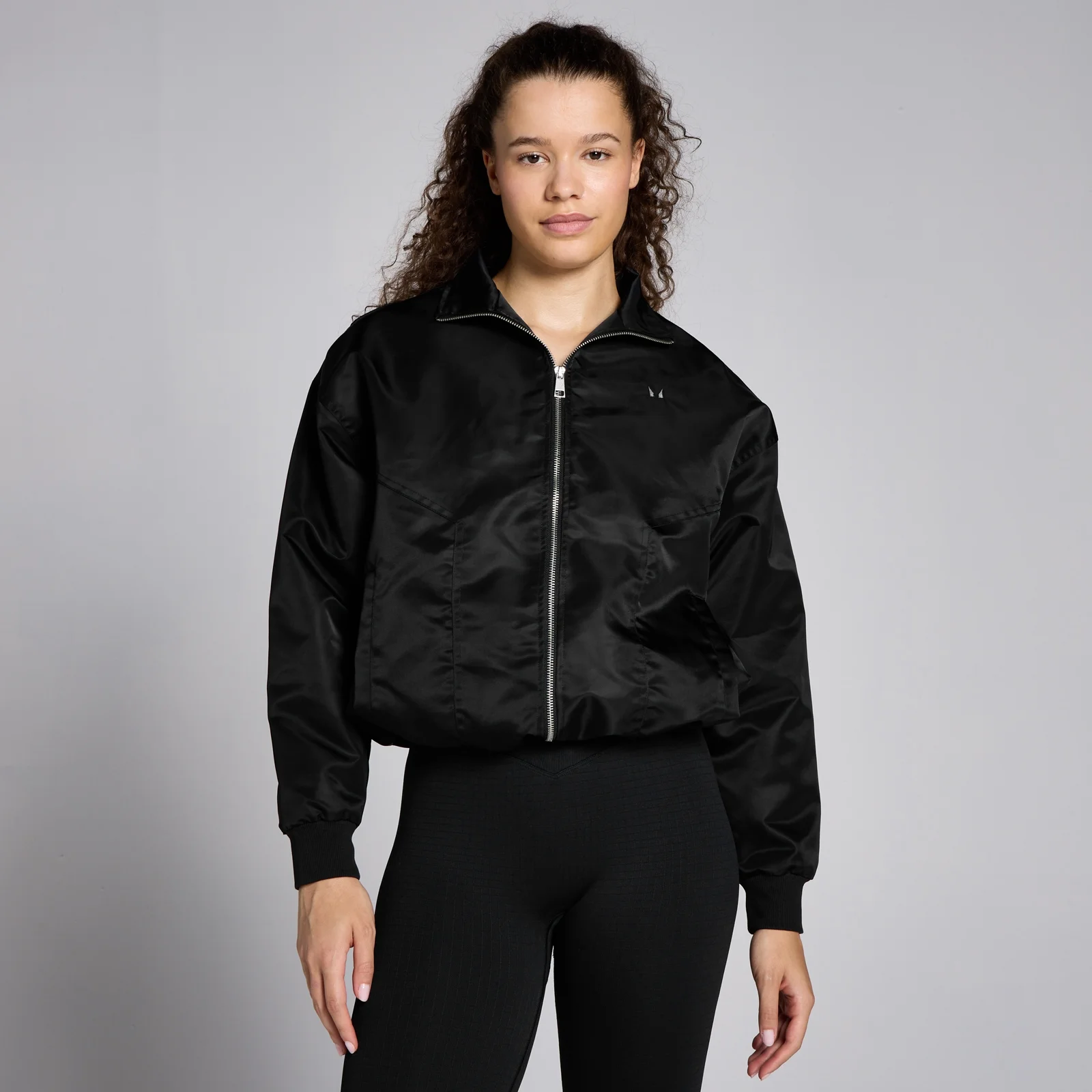 MP Women's Lifestyle Nylon Bomber Jacket - ženska jakna - crna - XS Slika 1