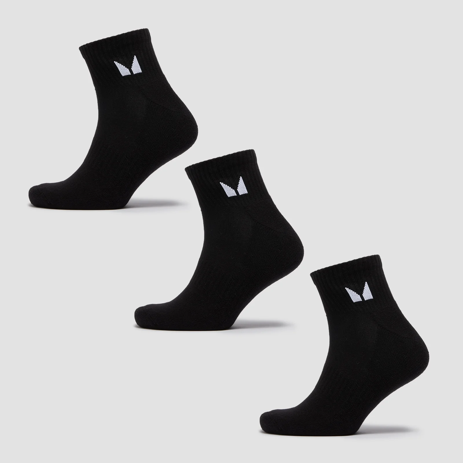 MP Unisex Ankle Socks (3 Pack) - Black - UK 6-8 Slika 1