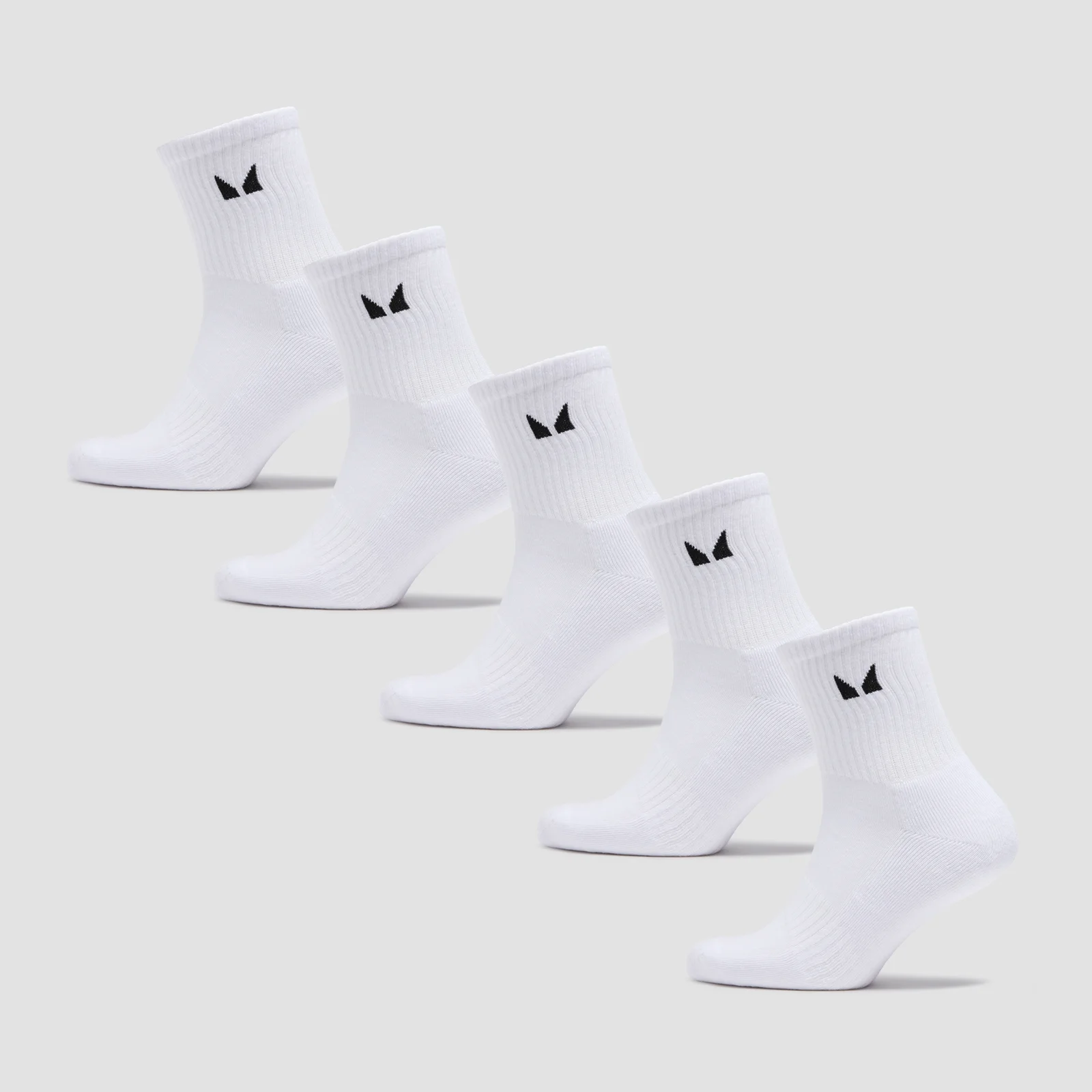 MP Unisex Crew Socks (5 Pack) - White - UK 2-5 Slika 1