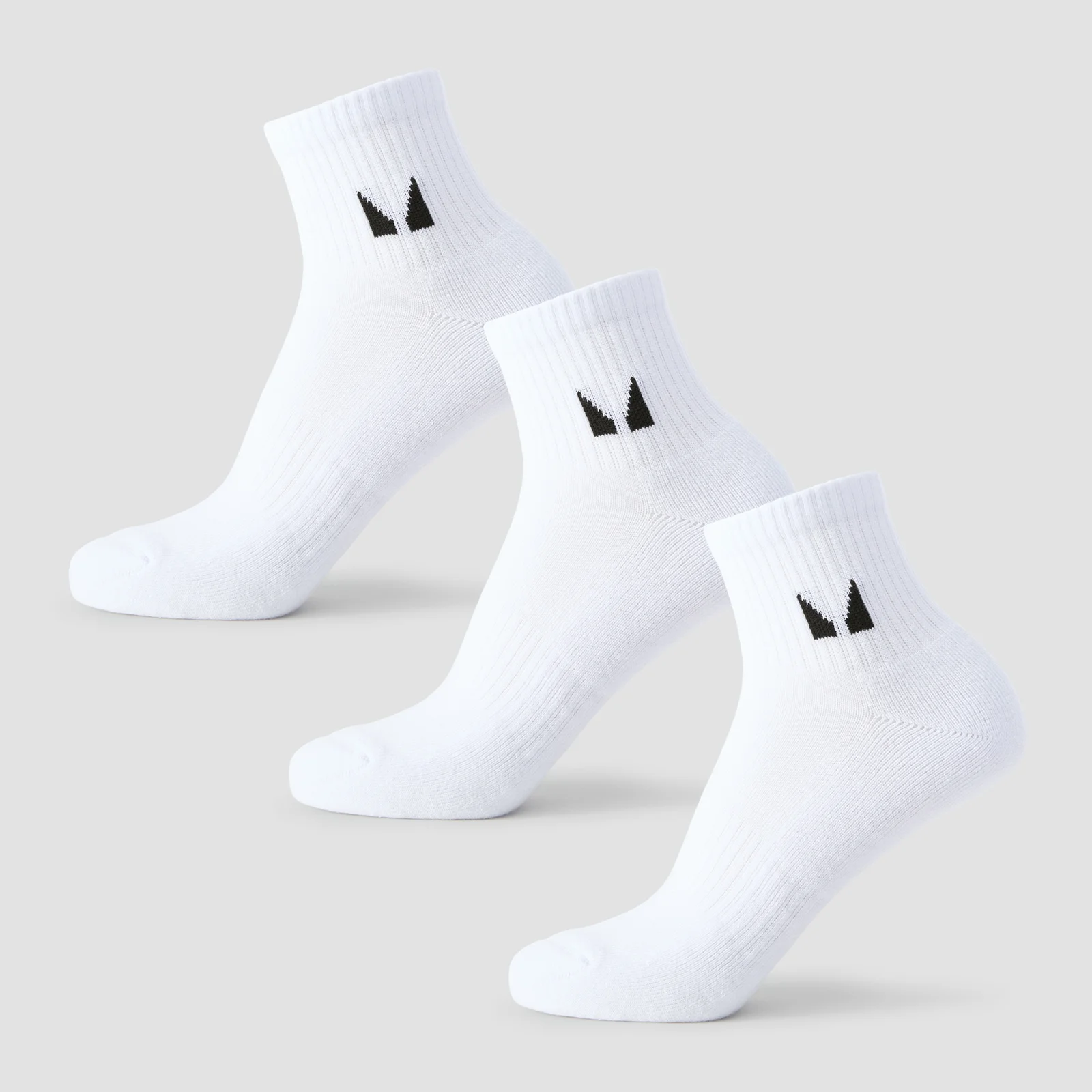 MP Unisex Ankle Socks (3 Pack) - White - UK 2-5 Slika 1