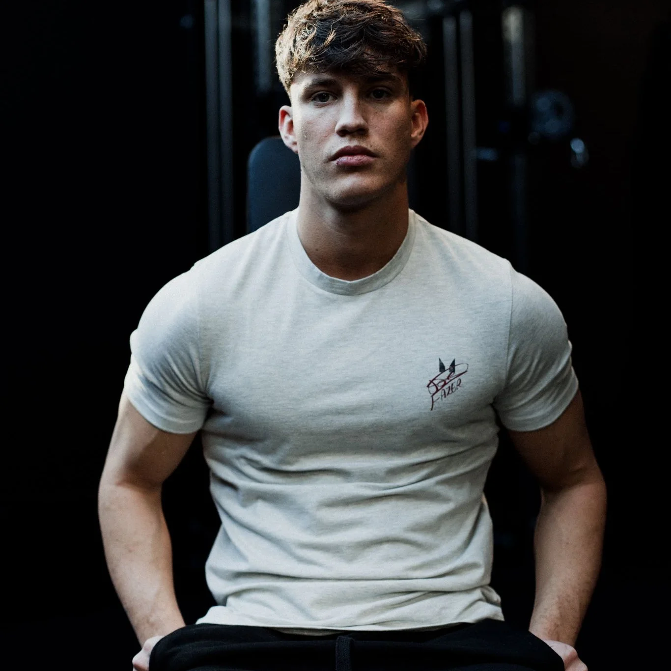 MP Men's Joe Fazer Muscle Fit Graphic T-Shirt - Grey Marl - S Slika 1