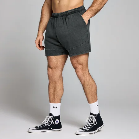 MP Men's Origin Washed Graphic Sweatshorts - muški šorts - isparanocrni