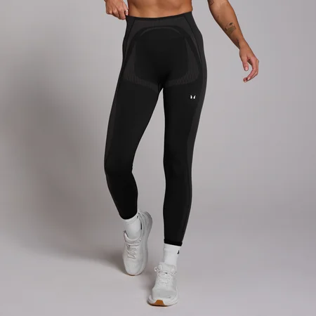 MP Women's Tempo Seamless Hybrid Leggings − ženske helanke − crne