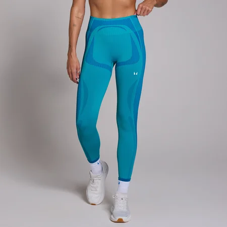 MP Women's Tempo Seamless Hybrid Leggings − ženske helanke − okean-plave