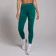 MP Women's Tempo Seamless Hybrid Leggings − ženske helanke − tamnopetrolej