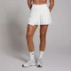 MP Women's Tempo Asymmetric Pleated Skort - ženska suknja-šorts - bela