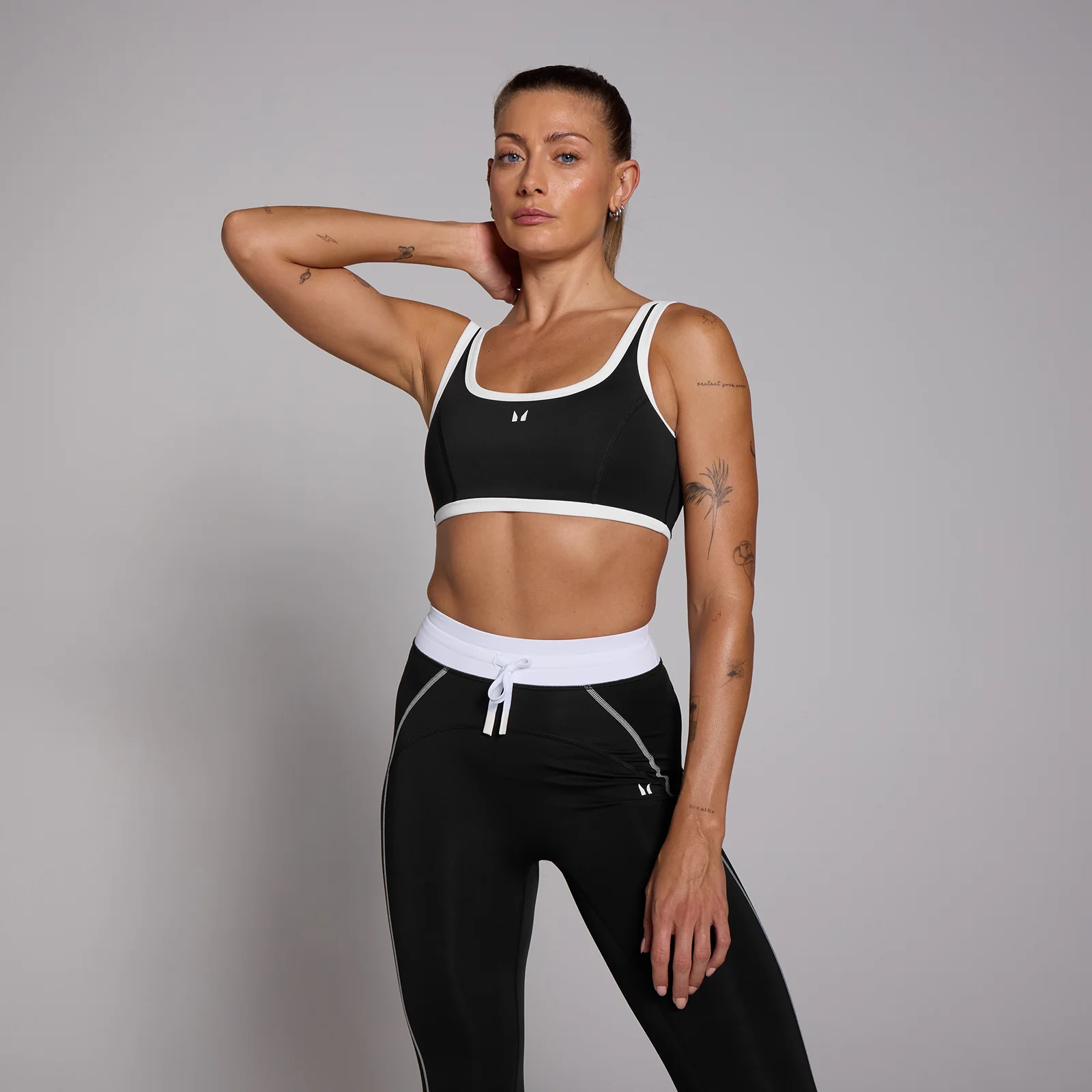 MP Women's Tempo Contrast Sports Bra − ženski sportski grudnjak − crni - XS Slika 1