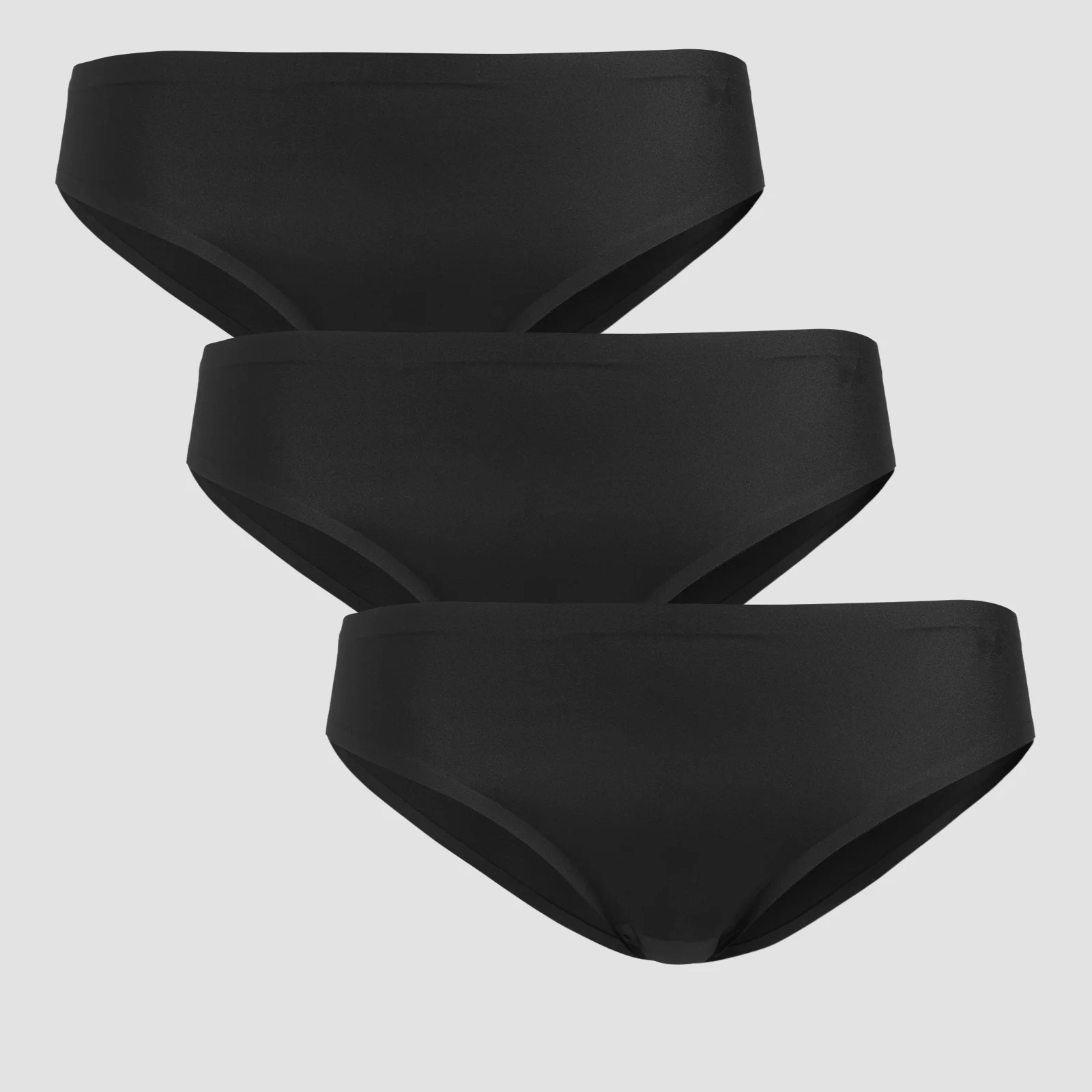 MP Women's Mid Rise No VPL Bikini Brief (3 Pack) - Black - XS Slika 1